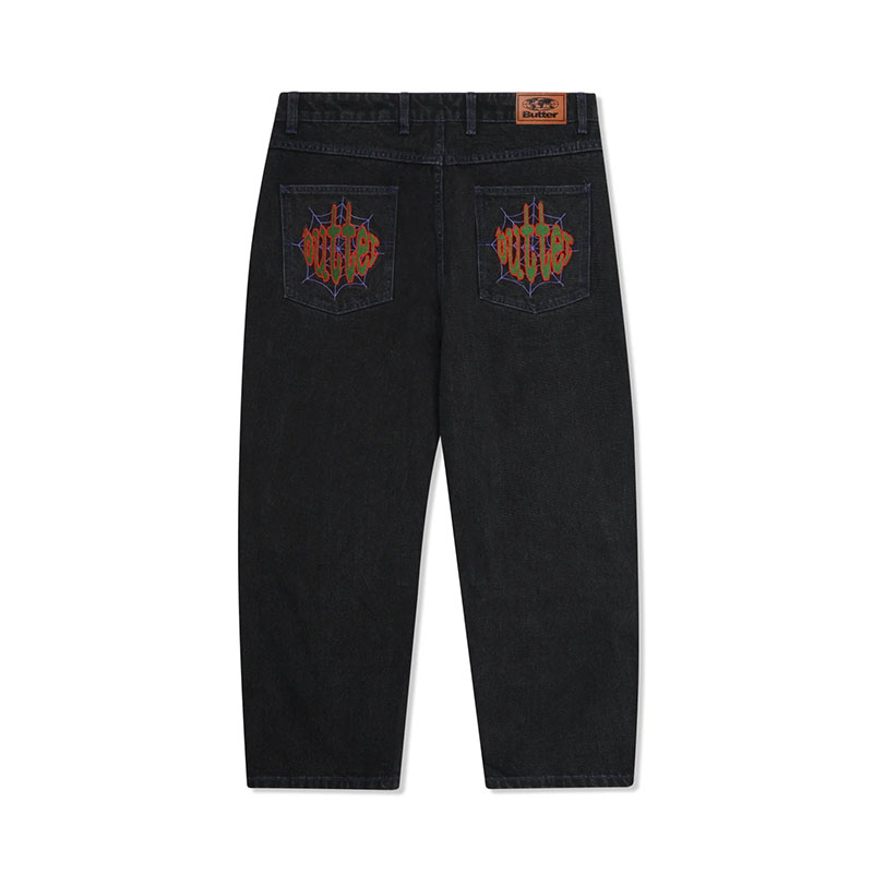 Butter Goods(バターグッズ)/ Spider Denim Jeans -3.COLOR-(W.BLACK)