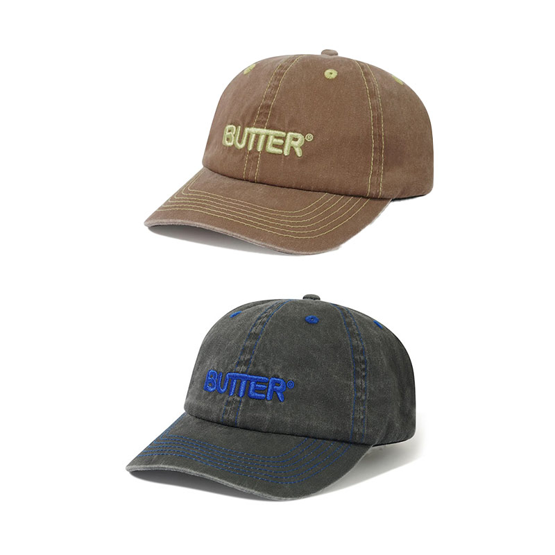 Butter Goods(バターグッズ)/ Rounded Logo 6 Panel Cap -2.COLOR-
