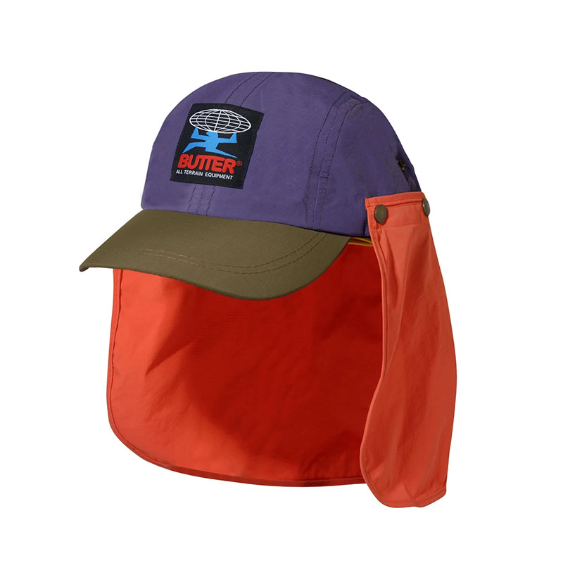 Butter Goods(バターグッズ)/ All Terrain 4 Panel Flap Cap -2.COLOR-(PURPLE)