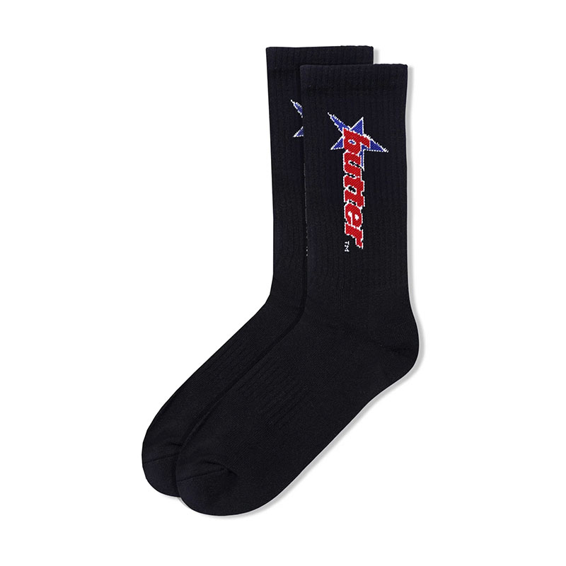 Butter Goods(バターグッズ)/ Racer Socks -2.COLOR-(BLACK)