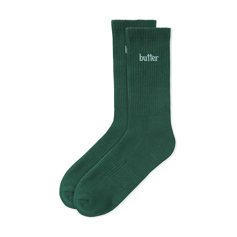 Butter Goods(バターグッズ)/ Basic Socks -3.COLOR-(GREEN)