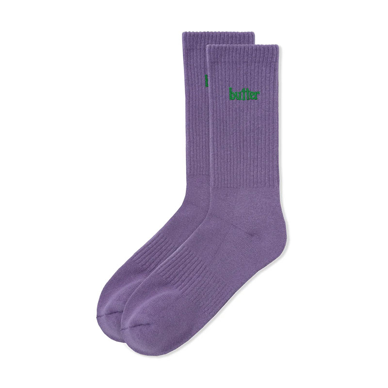 Butter Goods(バターグッズ)/ Basic Socks -3.COLOR-(PURPLE)
