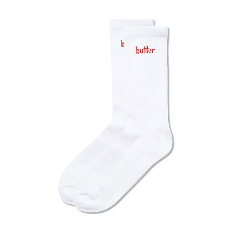 Butter Goods(バターグッズ)/ Basic Socks -3.COLOR-(WHITE)