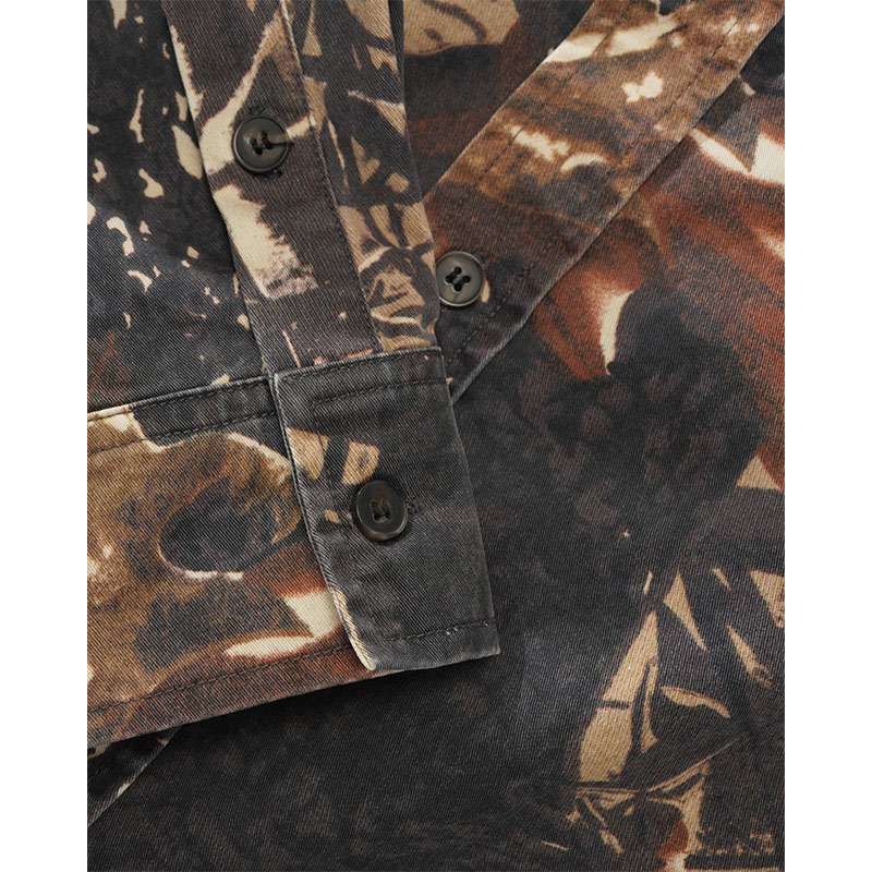 Butter Goods(バターグッズ)/ Washed Pocket L/S Shirt -CAMO-