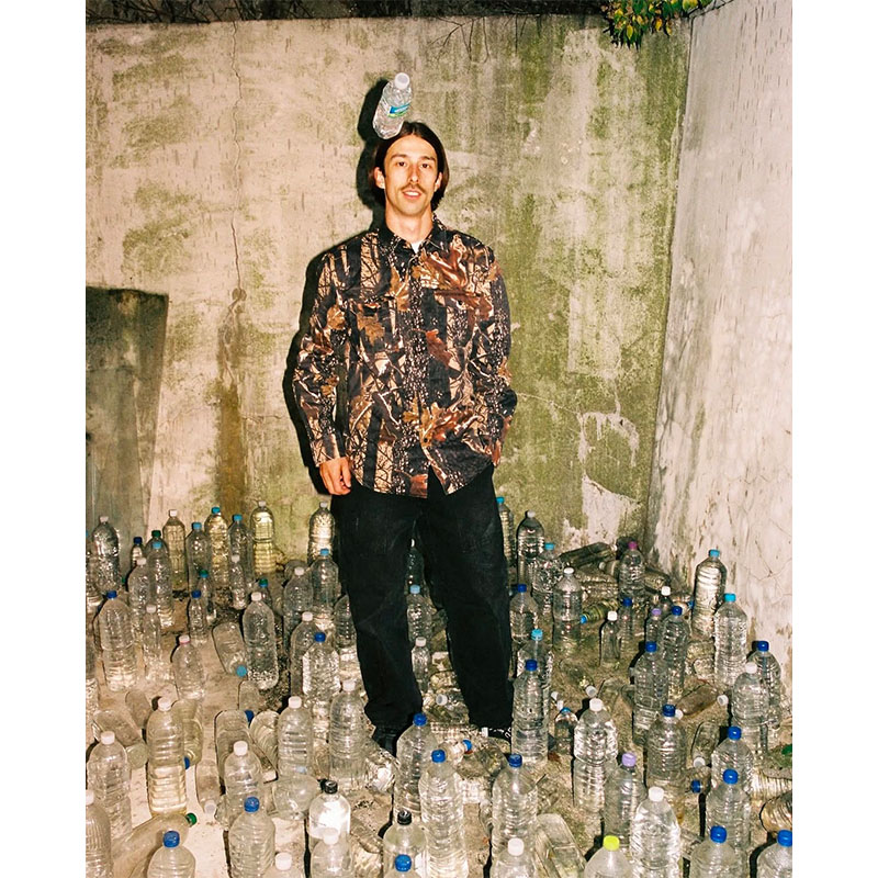 Butter Goods(バターグッズ)/ Washed Pocket L/S Shirt -CAMO-