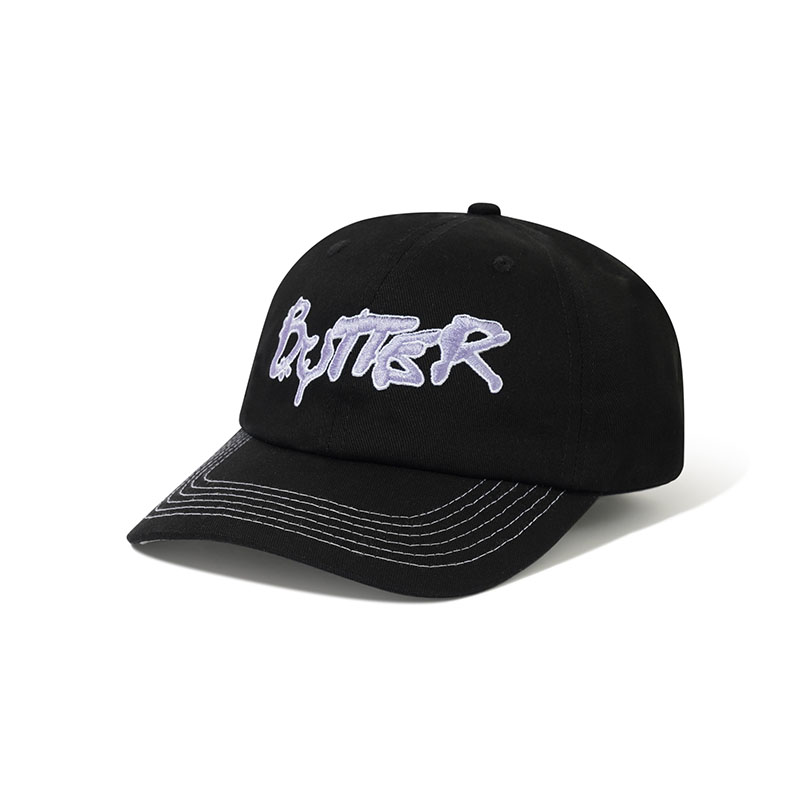 Butter Goods(バターグッズ)/ Radio 6 Panel Cap -4.COLOR-(BLACK)