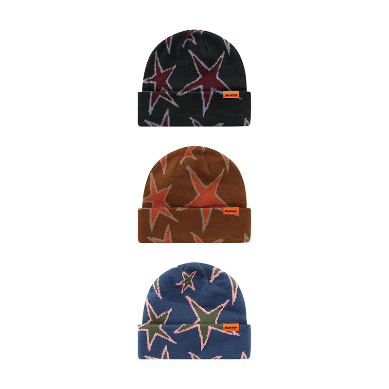 Butter Goods(バターグッズ)/ Stars Cuff Beanie -3.COLOR-