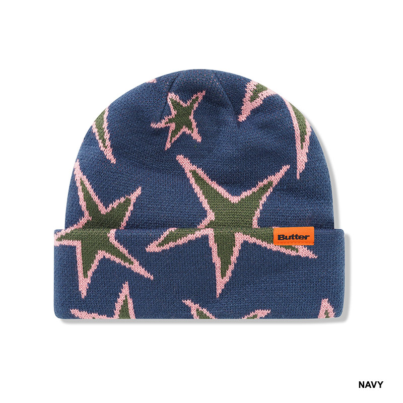 Butter Goods(バターグッズ)/ Stars Cuff Beanie -3.COLOR-