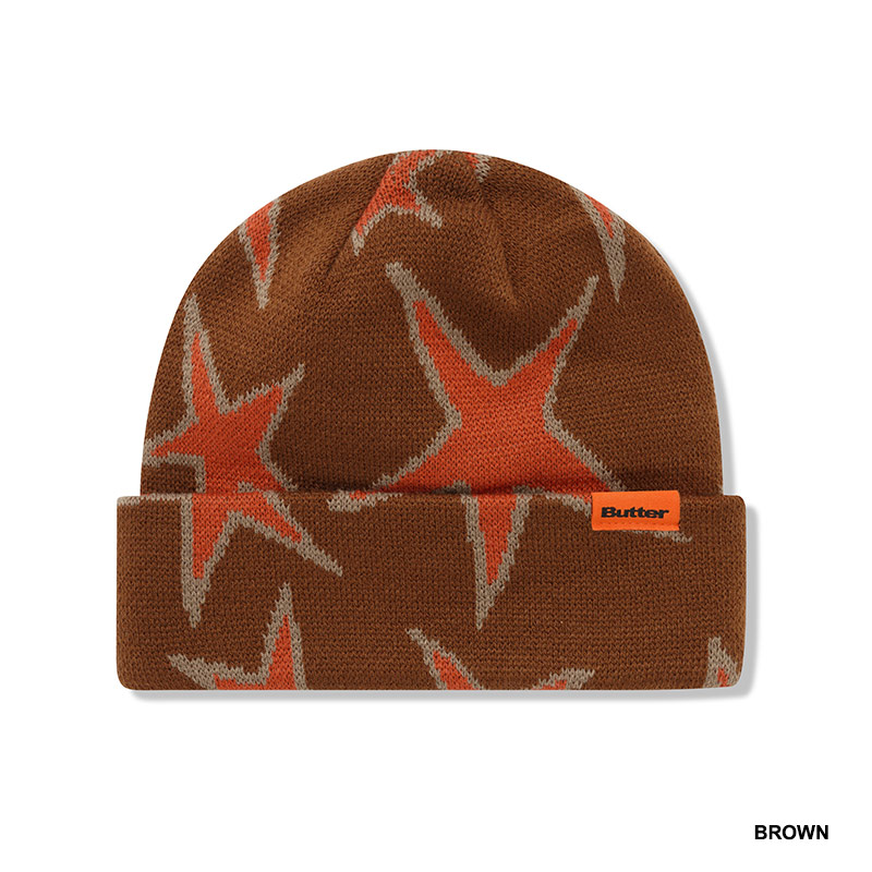 Butter Goods(バターグッズ)/ Stars Cuff Beanie -3.COLOR-