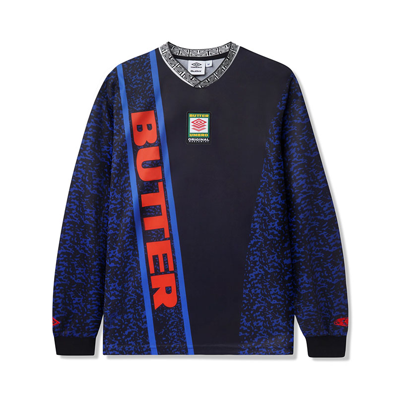 Butter Goods(バターグッズ)/ GOALIE LS JERSEY -BLACK-