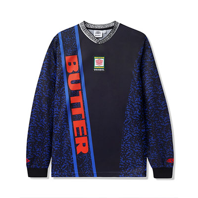 Butter Goods(バターグッズ)/ GOALIE LS JERSEY -BLACK-