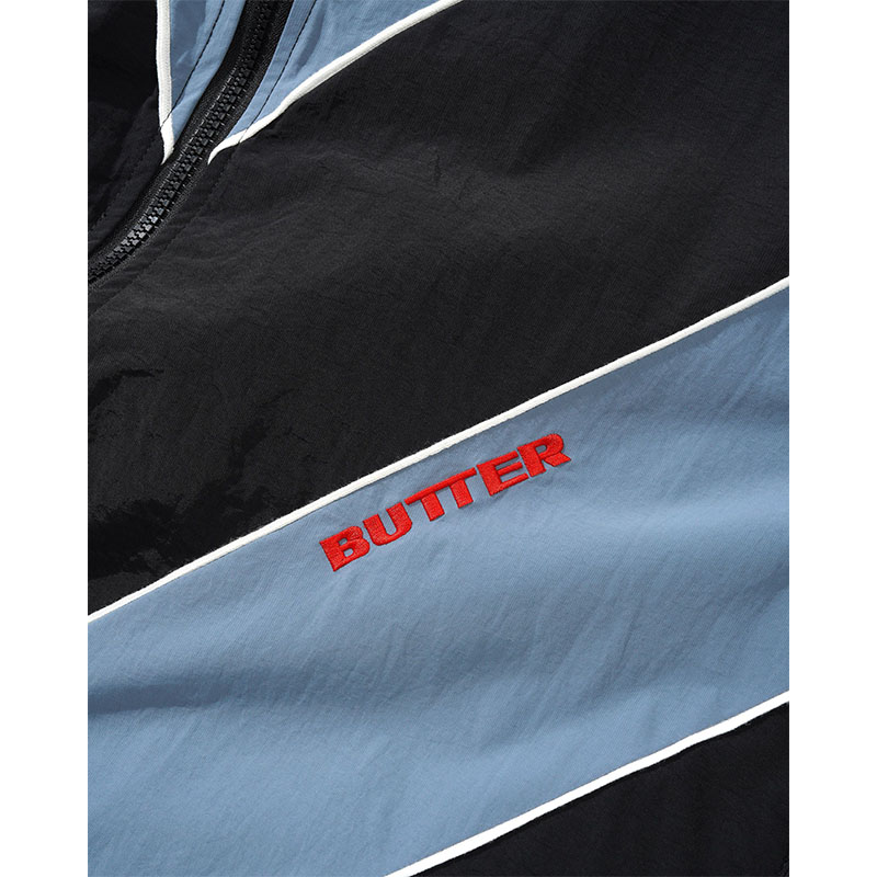 Butter Goods(バターグッズ)/ DIAMOND TRACKSUIT JACKET -BLACK-