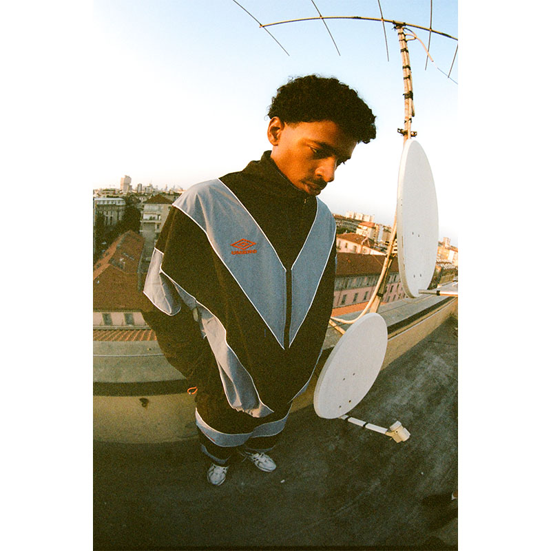 Butter Goods(バターグッズ)/ DIAMOND TRACKSUIT JACKET -BLACK-
