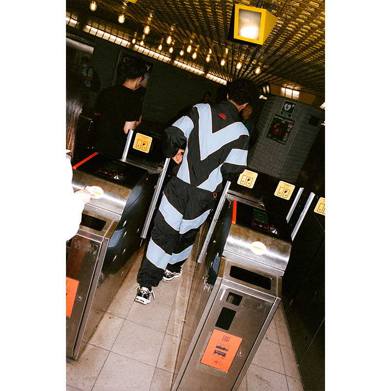 Butter Goods(バターグッズ)/ DIAMOND TRACKSUIT PANTS -BLACK-