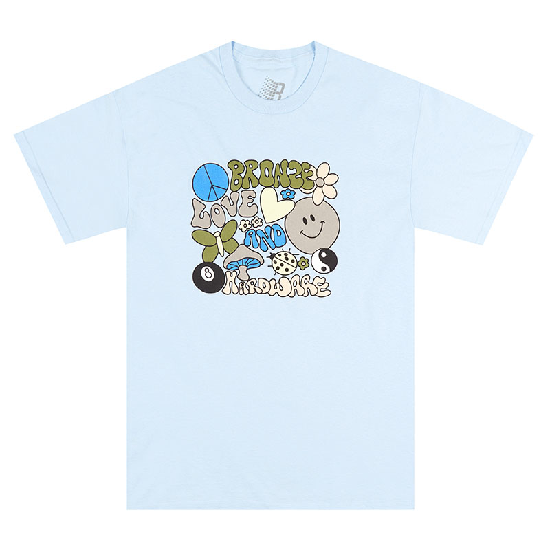 BRONZE 56K(ブロンズ)/ BRONZE LOVE AND HARDWARE TEE -2.COLOR-(P.BLUE)