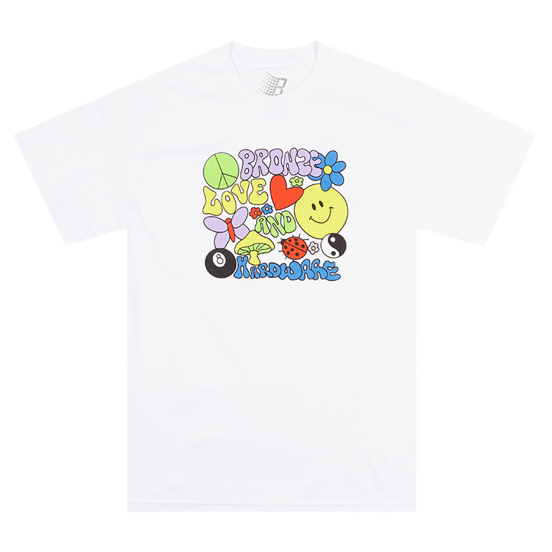 BRONZE 56K(ブロンズ)/ BRONZE LOVE AND HARDWARE TEE -2.COLOR-(WHITE)