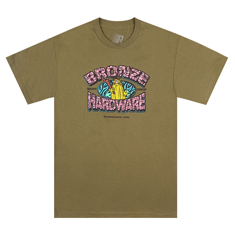 BRONZE 56K(ブロンズ)/ TROGLODYTE TEE -2.COLOR-(OLIVE)