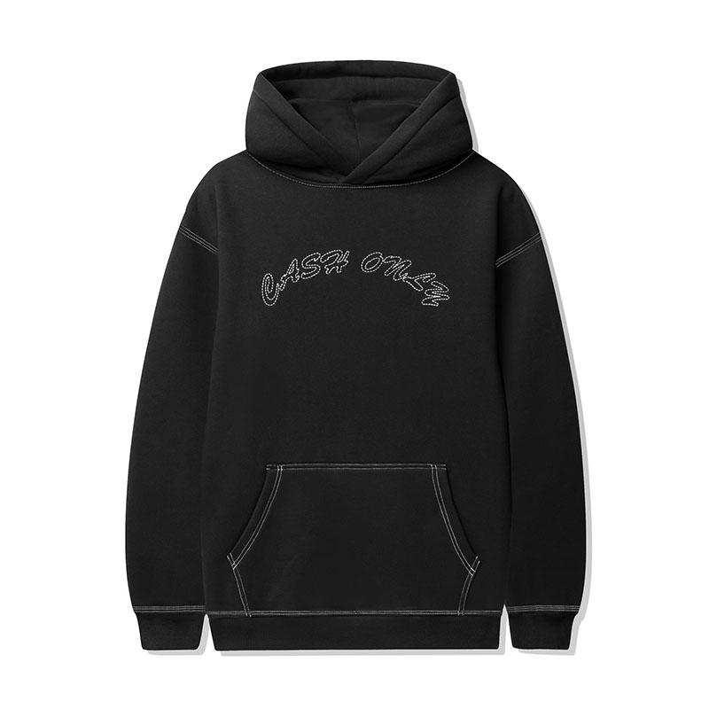 CASH ONLY(キャッシュオンリー)/ Stitch Logo Pullover Hood -2.COLOR-(BLACK)