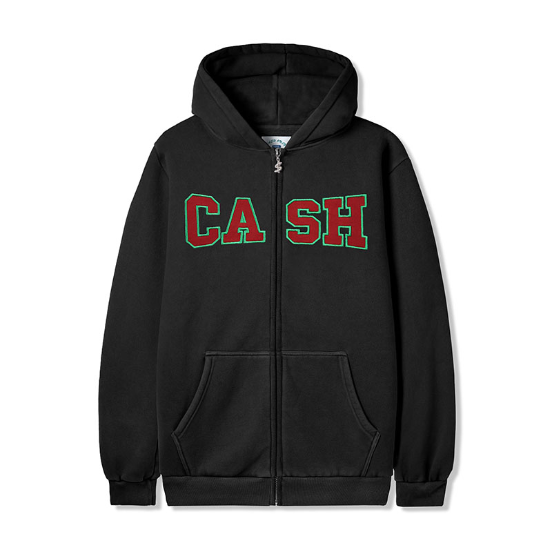 CASH ONLY(キャッシュオンリー)/ Campus Zip-Thru Hood -2.COLOR-(W.BLACK)