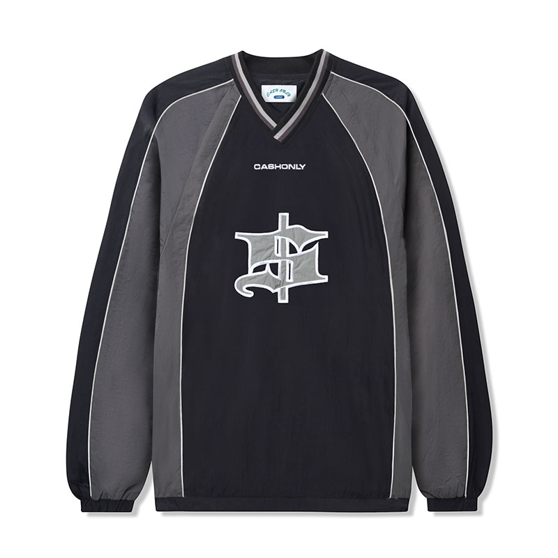 CASH ONLY(キャッシュオンリー)/ Stadium Pullover Top -BLACK-