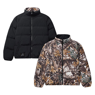CASH ONLY(キャッシュオンリー)/ Grove Reversible Puffer Jacket -BLACK-