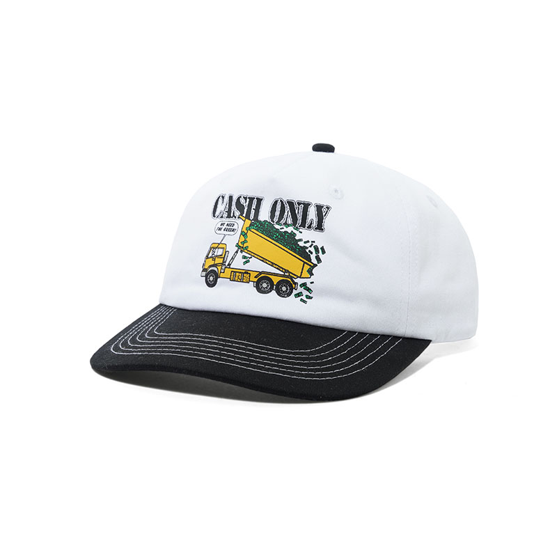 CASH ONLY(キャッシュオンリー)/ Removal 5 Panel Cap -WHITE-