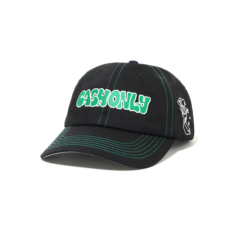 CASH ONLY(キャッシュオンリー)/ Sketchbook 6 Panel Cap -2.COLOR-(BLACK)