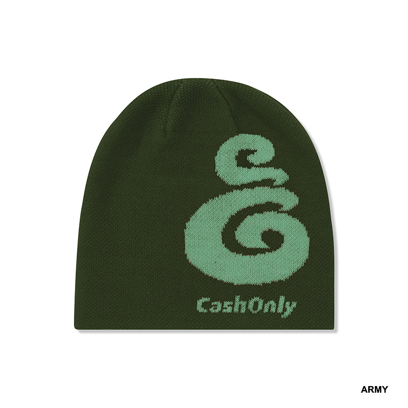CASH ONLY(キャッシュオンリー)/ Symbol Skully Beanie -2.COLOR-