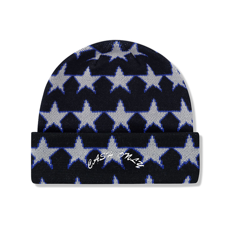 CASH ONLY(キャッシュオンリー)/ Star Beanie -3.COLOR-(BLACK)