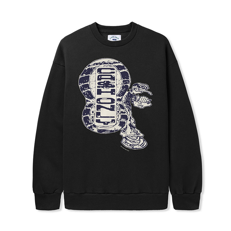 CASH ONLY(キャッシュオンリー)/ Stomp Crewneck Sweatshirt -2.COLOR-(BLACK)