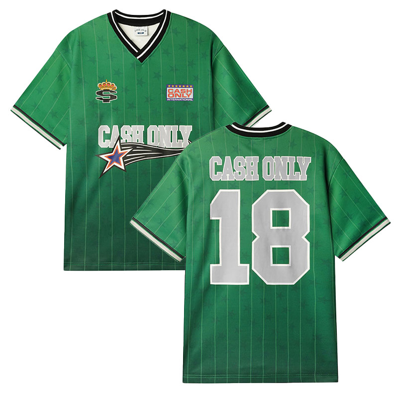 CASH ONLY(キャッシュオンリー)/ Downtown Jersey -3.COLOR-(GREEN)