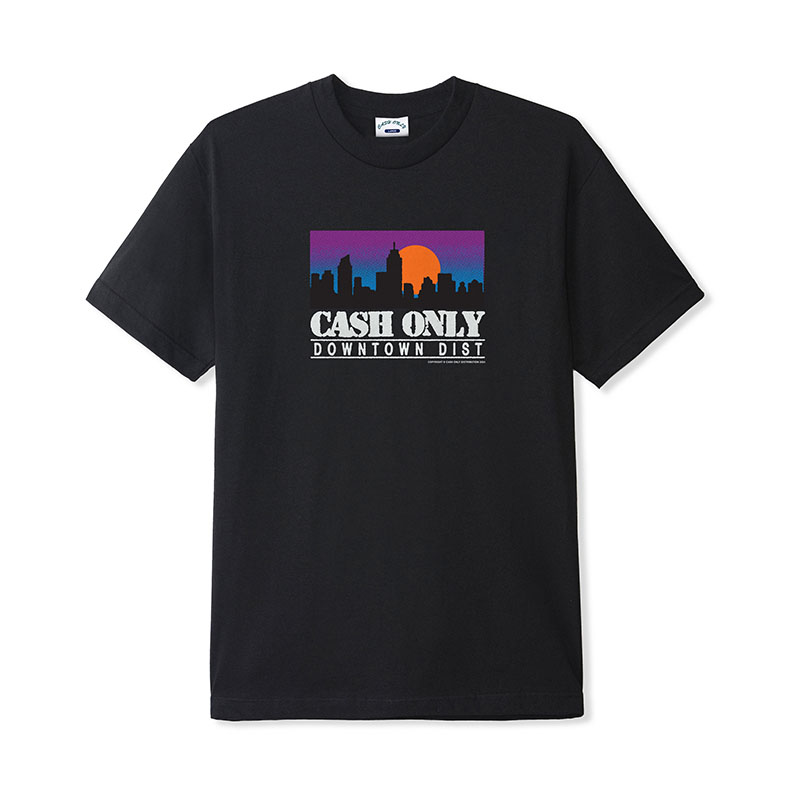 CASH ONLY(キャッシュオンリー)/ SKYLINE TEE -2.COLOR-(BLACK)