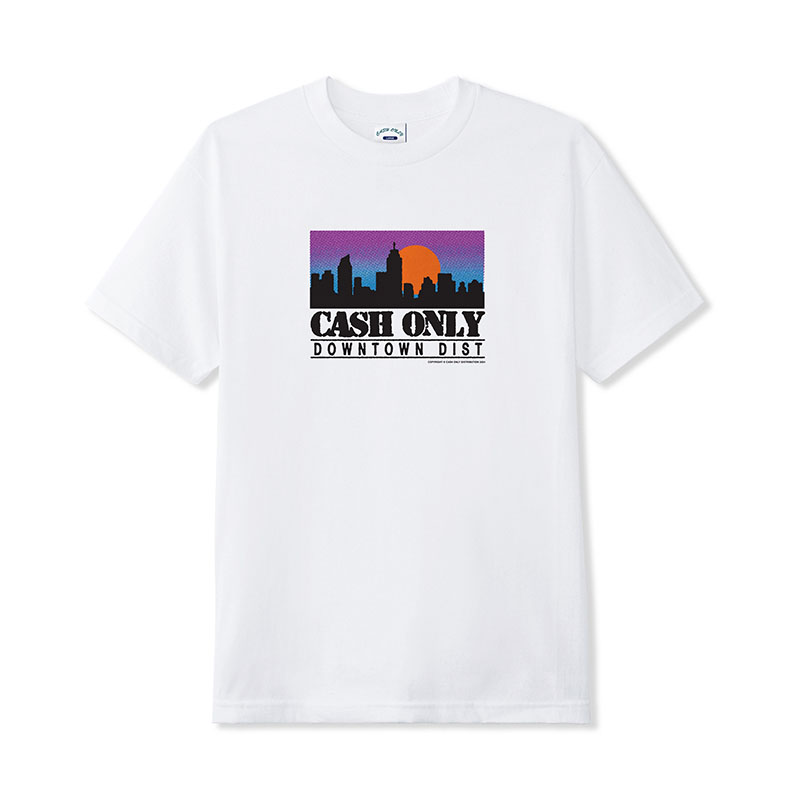 CASH ONLY(キャッシュオンリー)/ SKYLINE TEE -2.COLOR-(WHITE)