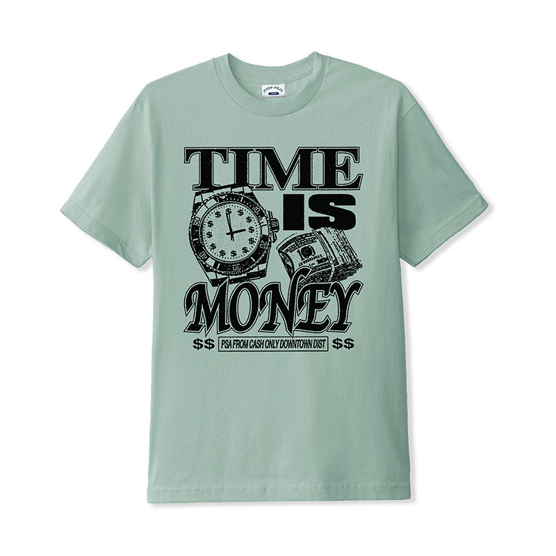 CASH ONLY(キャッシュオンリー)/ TIME TEE -3.COLOR-(MINT)