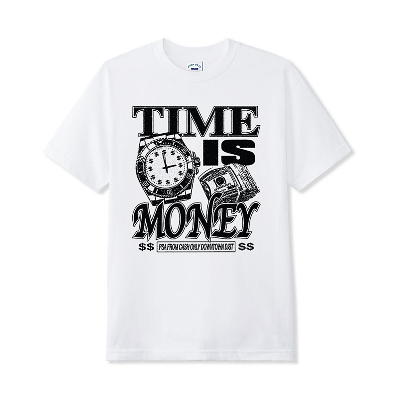 CASH ONLY(キャッシュオンリー)/ TIME TEE -3.COLOR-(WHITE)