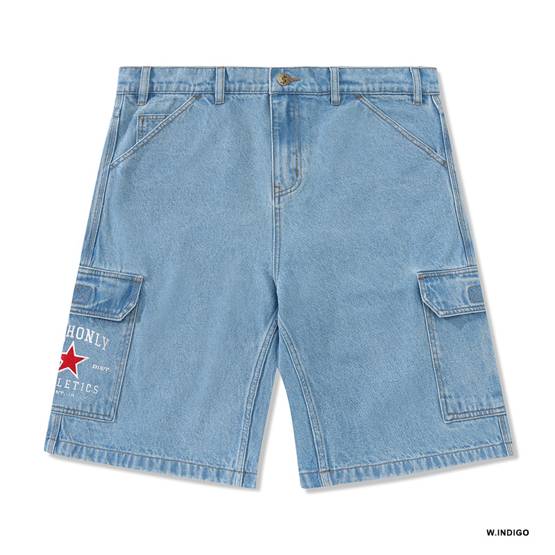 CASH ONLY(キャッシュオンリー)/ ATHLETICS DENIM SHORTS -2.COLOR-