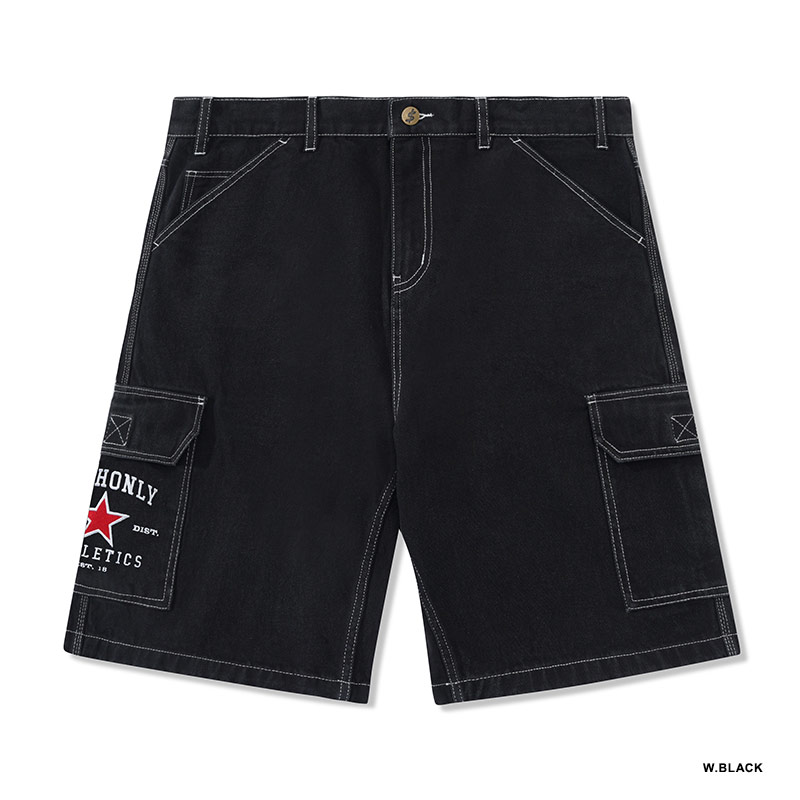 CASH ONLY(キャッシュオンリー)/ ATHLETICS DENIM SHORTS -2.COLOR-