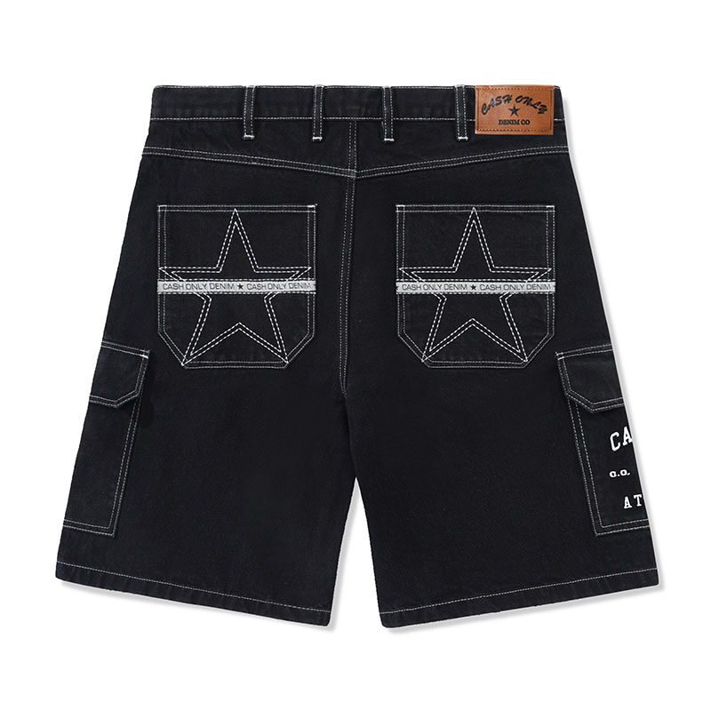 CASH ONLY(キャッシュオンリー)/ ATHLETICS DENIM SHORTS -2.COLOR-