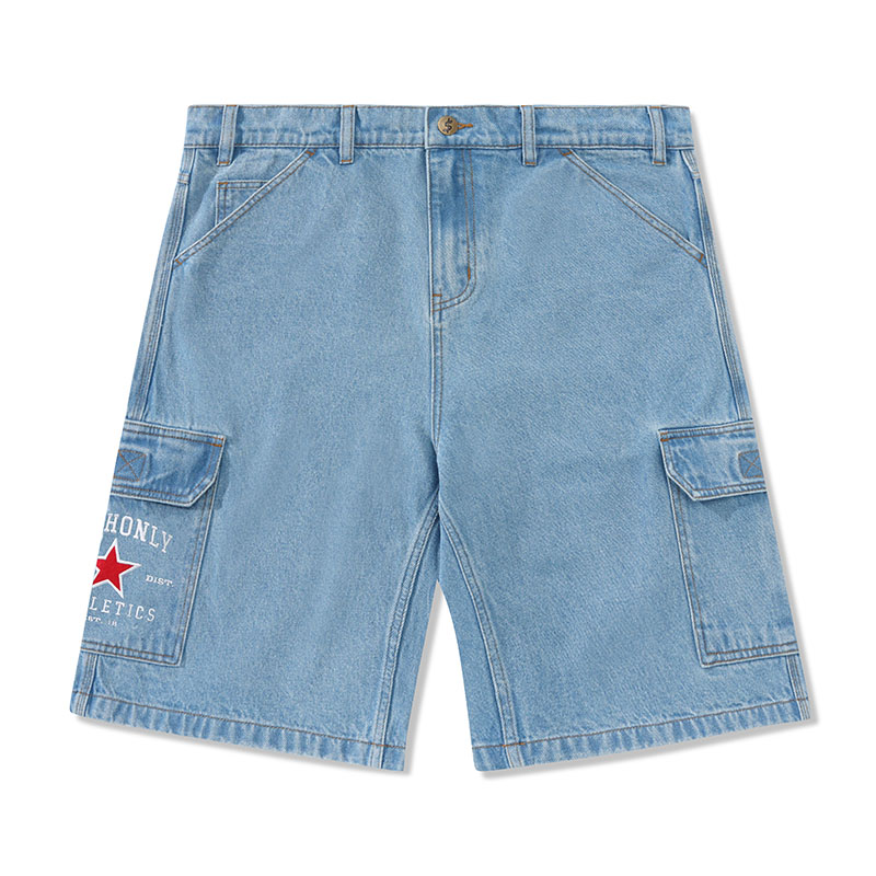 CASH ONLY(キャッシュオンリー)/ ATHLETICS DENIM SHORTS -2.COLOR-(W.INDIGO)