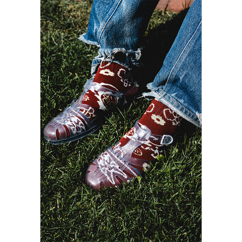 CLASSIC GRIP(クラシックグリップ)/ TONY PERSIAN SOCKS -BURGUNDY-