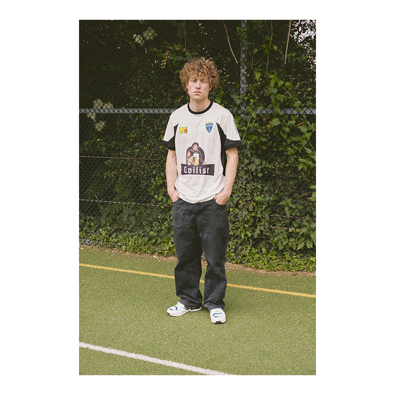 Civilist(シビリスト)/ Foot Ball Jersey -BEIGE-