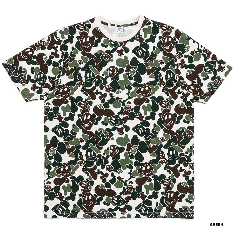 Civilist(シビリスト)/ Smiler Camo Tee -2.COLOR-