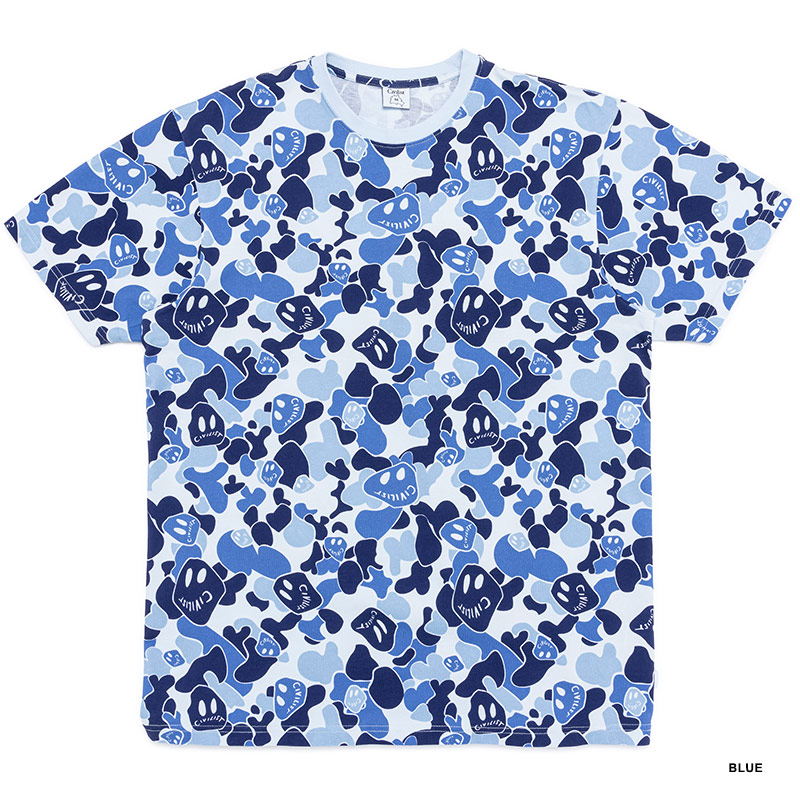 Civilist(シビリスト)/ Smiler Camo Tee -2.COLOR-