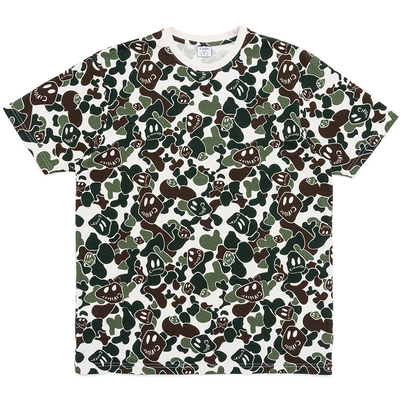 Civilist(シビリスト)/ Smiler Camo Tee -2.COLOR-(GREEN)