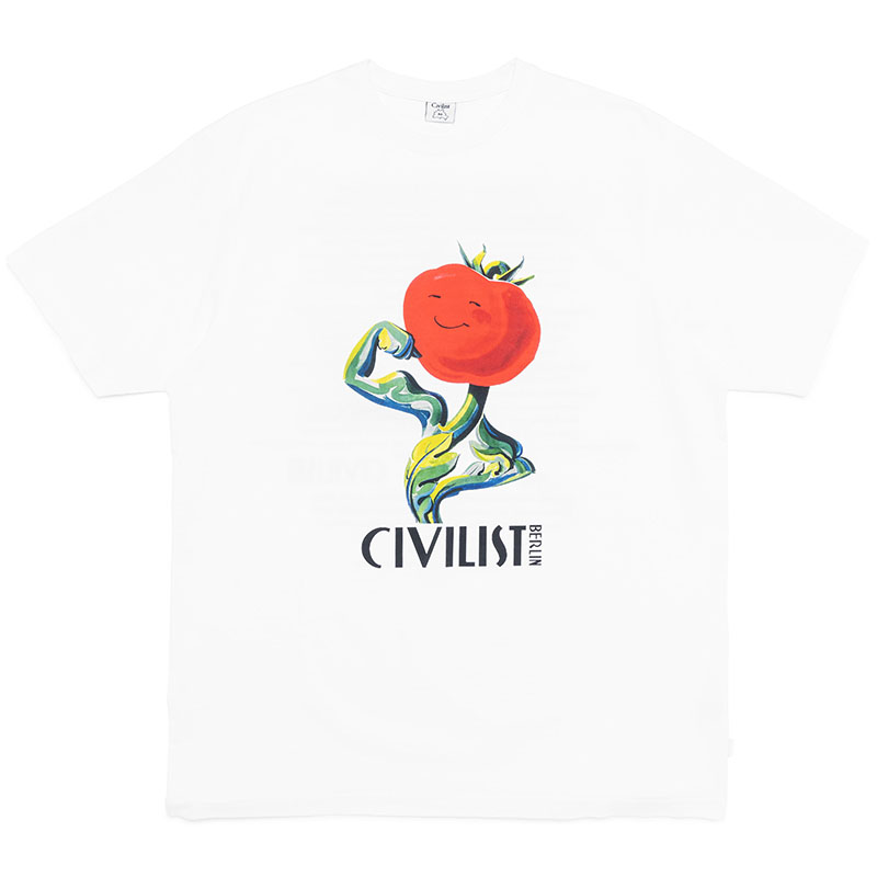 Civilist(シビリスト)/ Tomato Tee -2.COLOR-(WHITE)