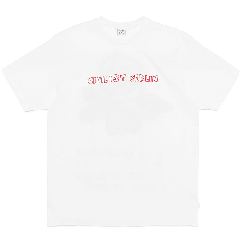 Civilist(シビリスト)/ Piece Tee -WHITE-
