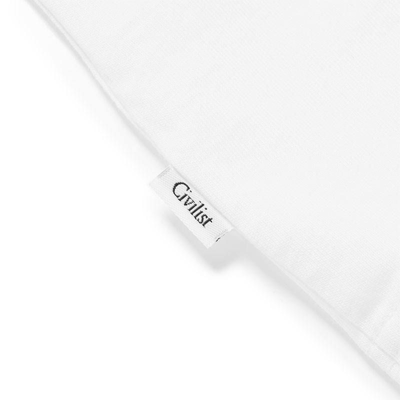 Civilist(シビリスト)/ Piece Tee -WHITE-