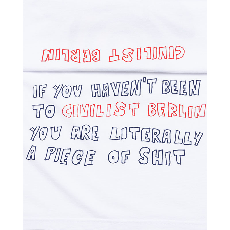 Civilist(シビリスト)/ Piece Tee -WHITE-