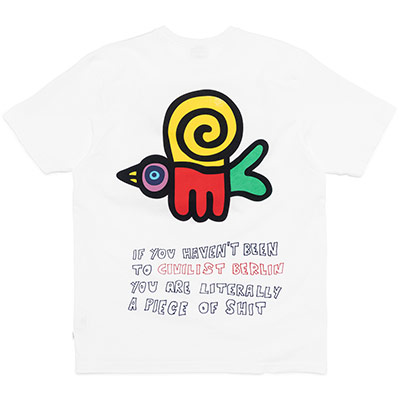 Civilist(シビリスト)/ Piece Tee -WHITE-