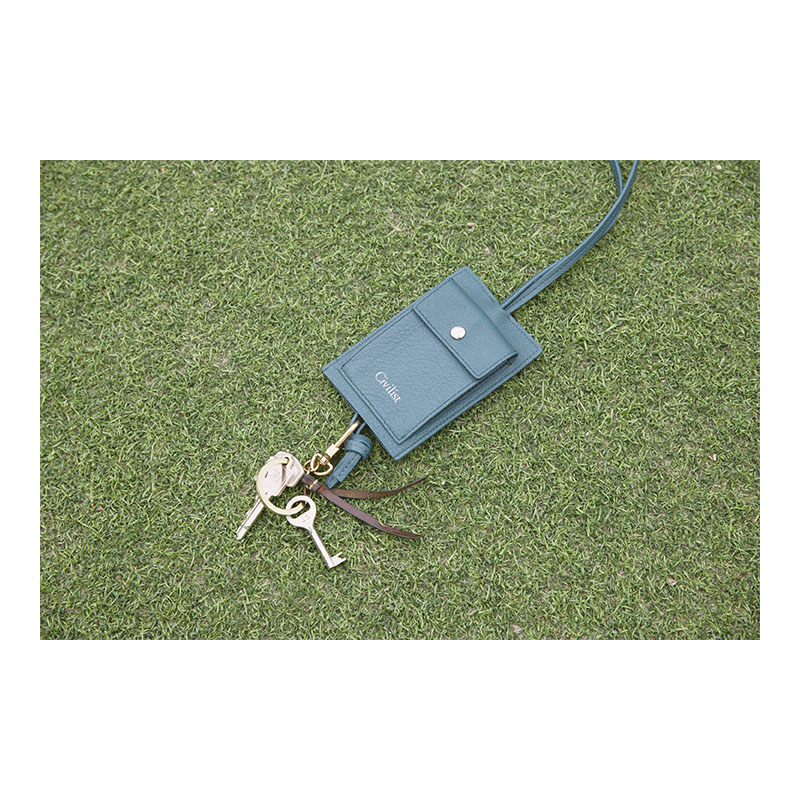 Civilist(シビリスト)/ Leather Pouch -BLUE-